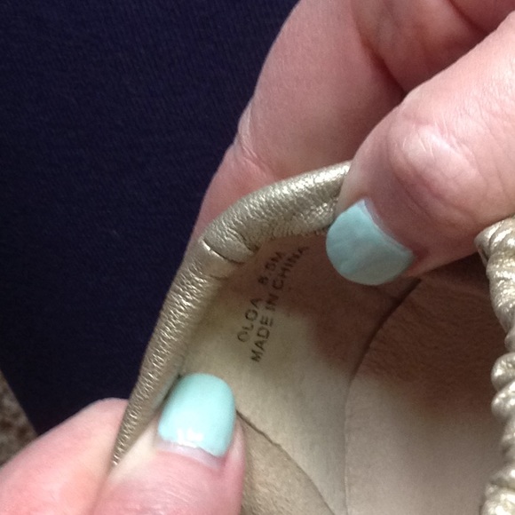 Sudini metallic gold flats - Picture 5 of 5